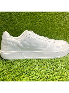 Flux Footwear Adapt Leather Trainer White Mens Size 11 Athletic Shoes Sneakers